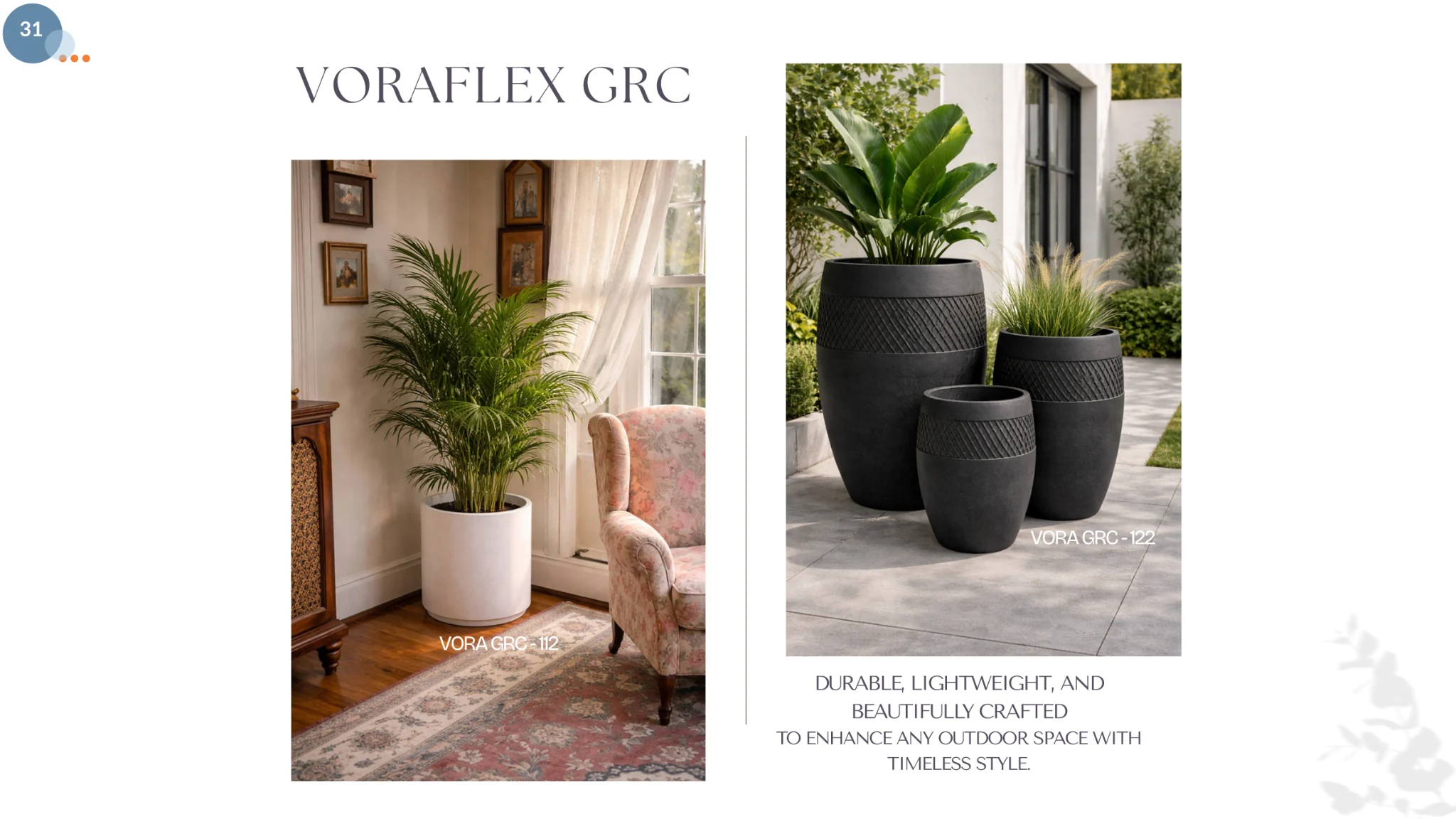 VoraFlex collection catalog introduction